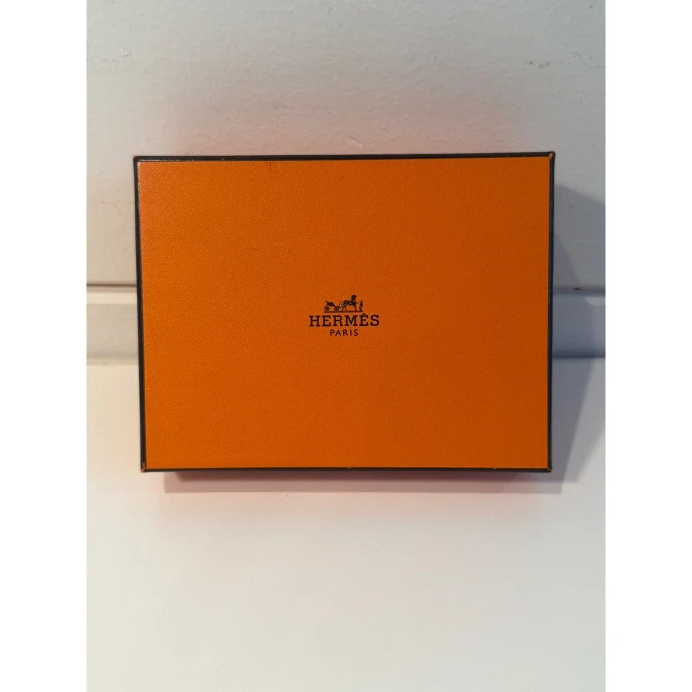Hermes‎ In-the-Loop Phone Holder Brown Leather Neck Strap Case Made in France